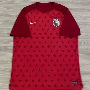 Nike 2018/19 USMNT USA Soccer Jersey Red Stars 893367-688 Men’s Size XL